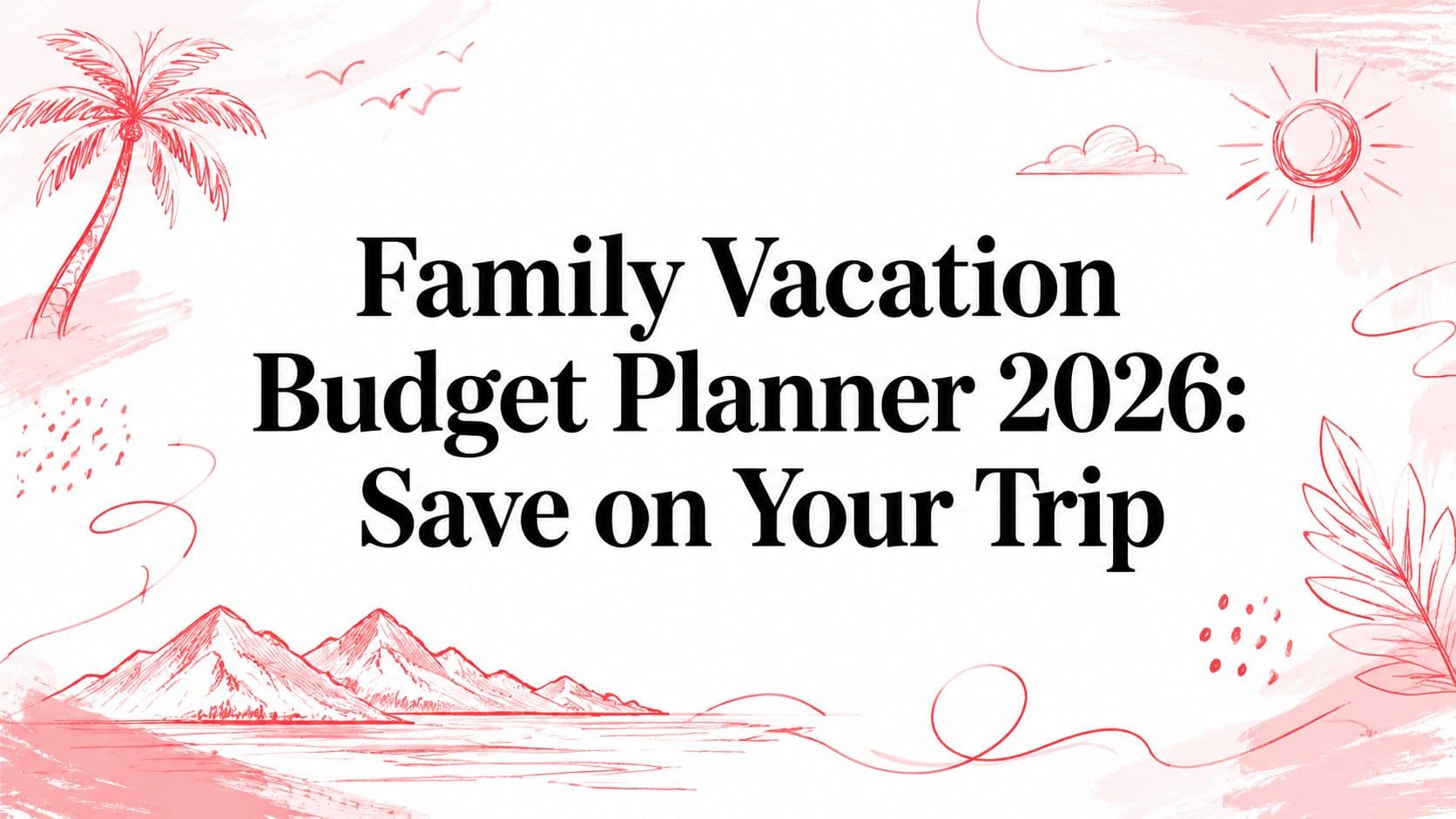 Family Vacation Budget Planner 2026: Save on Your Trip