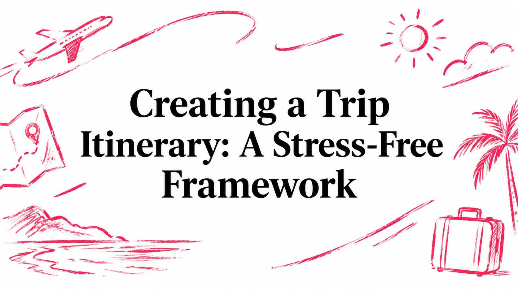 Creating a Trip Itinerary: A Stress-Free Framework